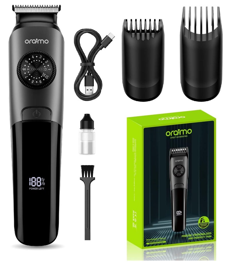 Oraimo OPC-TR13N Professional Hair Trimmer with Precision Dial,IPX7 Waterproof, 90-Minute Cordless Runtime,Type-C Rechargeable,Beard Trimmer - Image 1